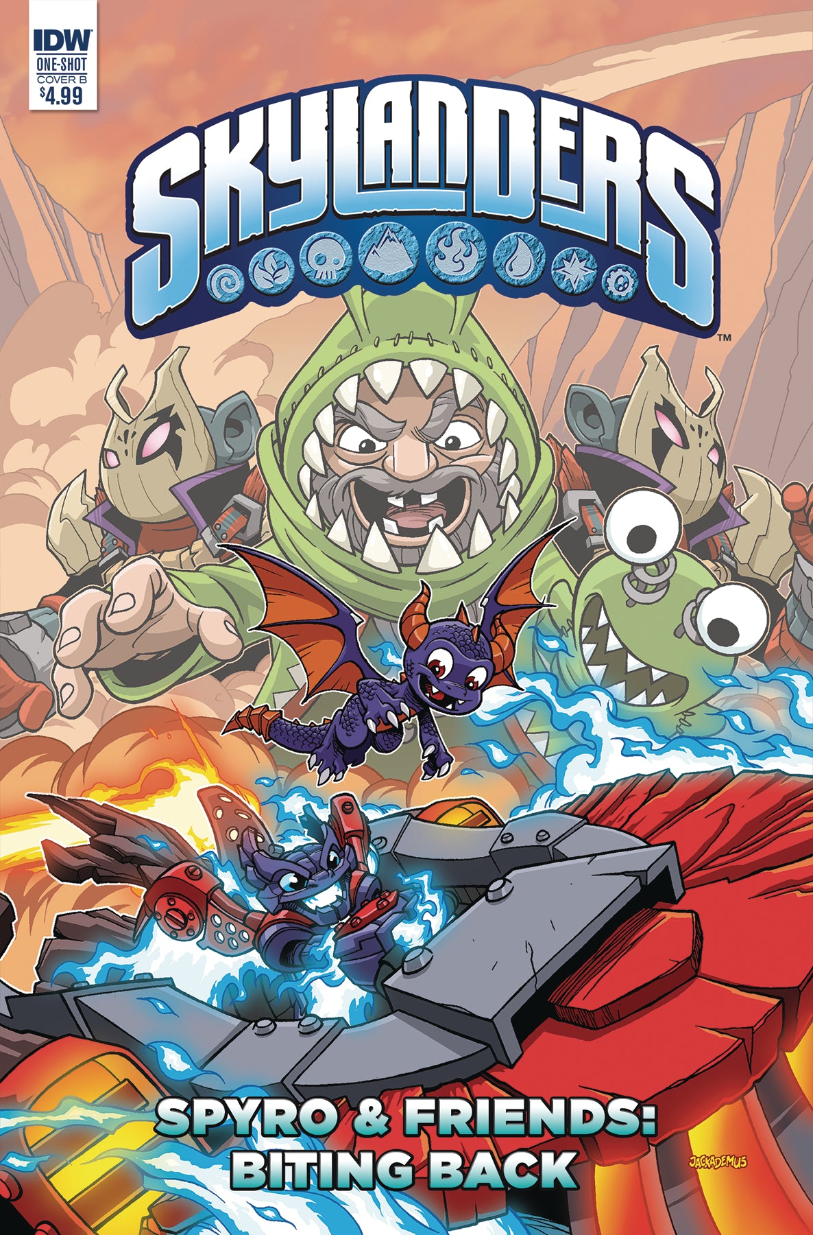 SKYLANDERS QUARTERLY SYPRO & FRIENDS BITING BACK CVR B COVER