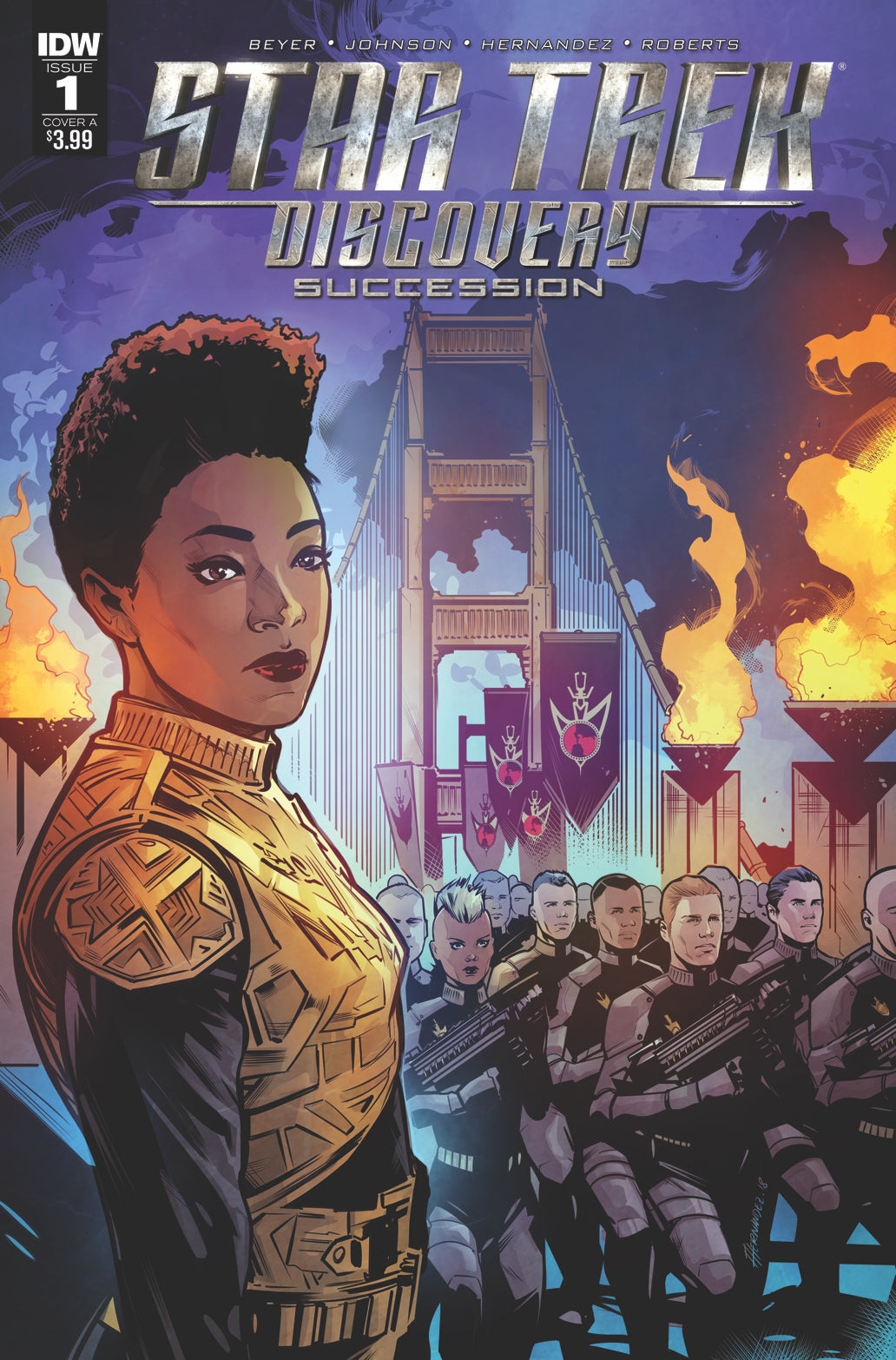 STAR TREK DISCOVERY SUCCESSION #1 CVR A HERNANDEZ COVER