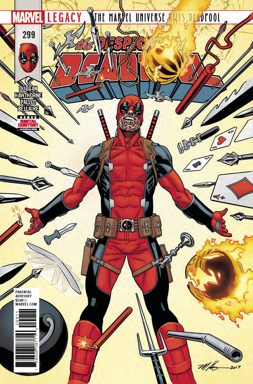 DESPICABLE DEADPOOL #299 LEG COVER