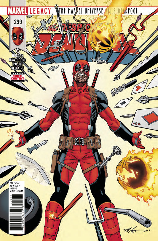 DESPICABLE DEADPOOL #299 LEG COVER