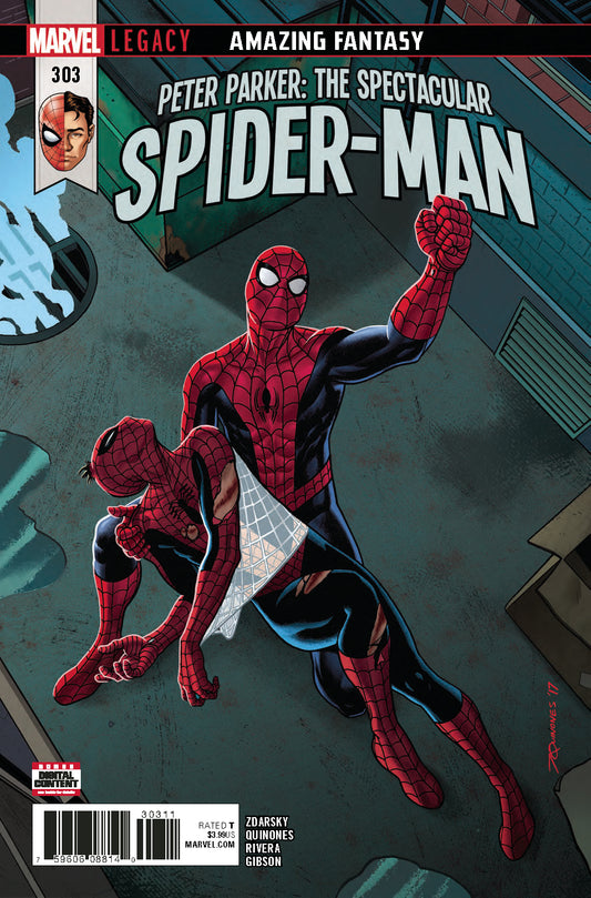 PETER PARKER SPECTACULAR SPIDER-MAN #303 LEG COVER