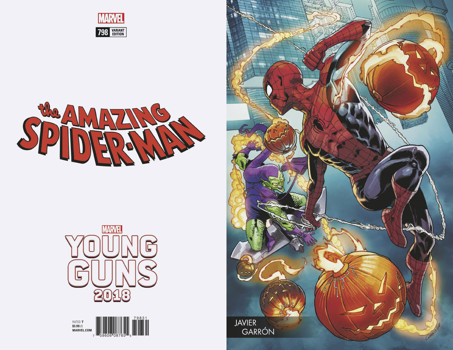 AMAZING SPIDER-MAN #798 GARRON YOUNG GUNS VAR LEG COVER