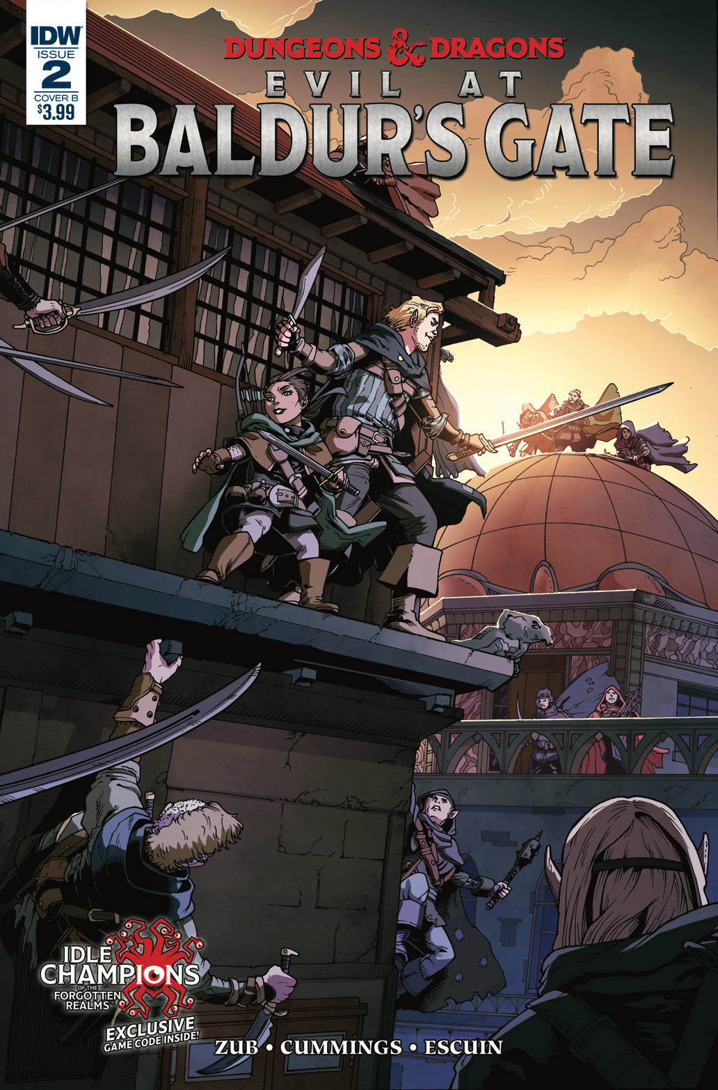 DUNGEONS & DRAGONS EVIL AT BALDURS GATE #2 CVR B CUMMINGS COVER