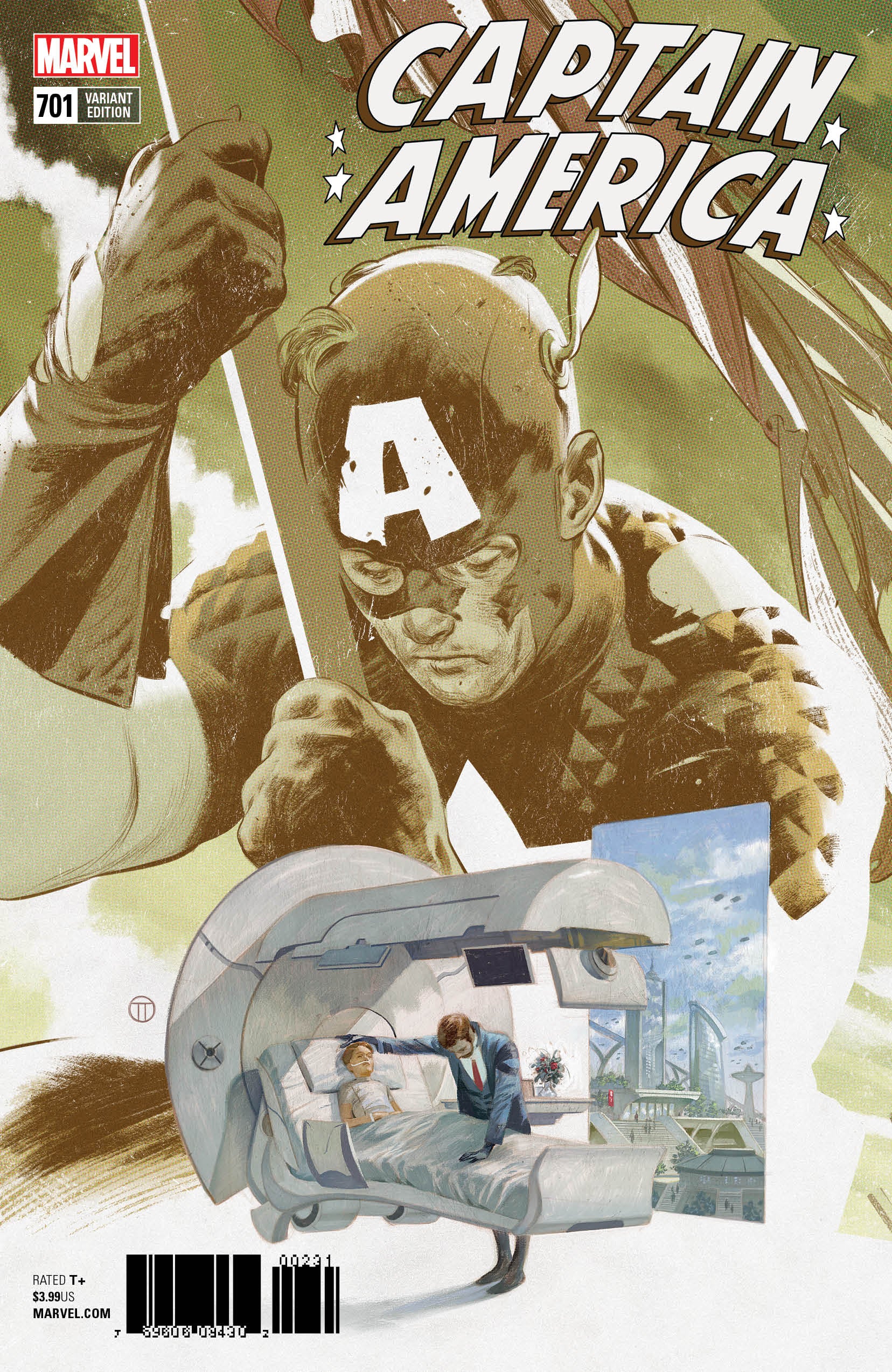 CAPTAIN AMERICA #701 TEDESCO CONNECTING VAR COVER