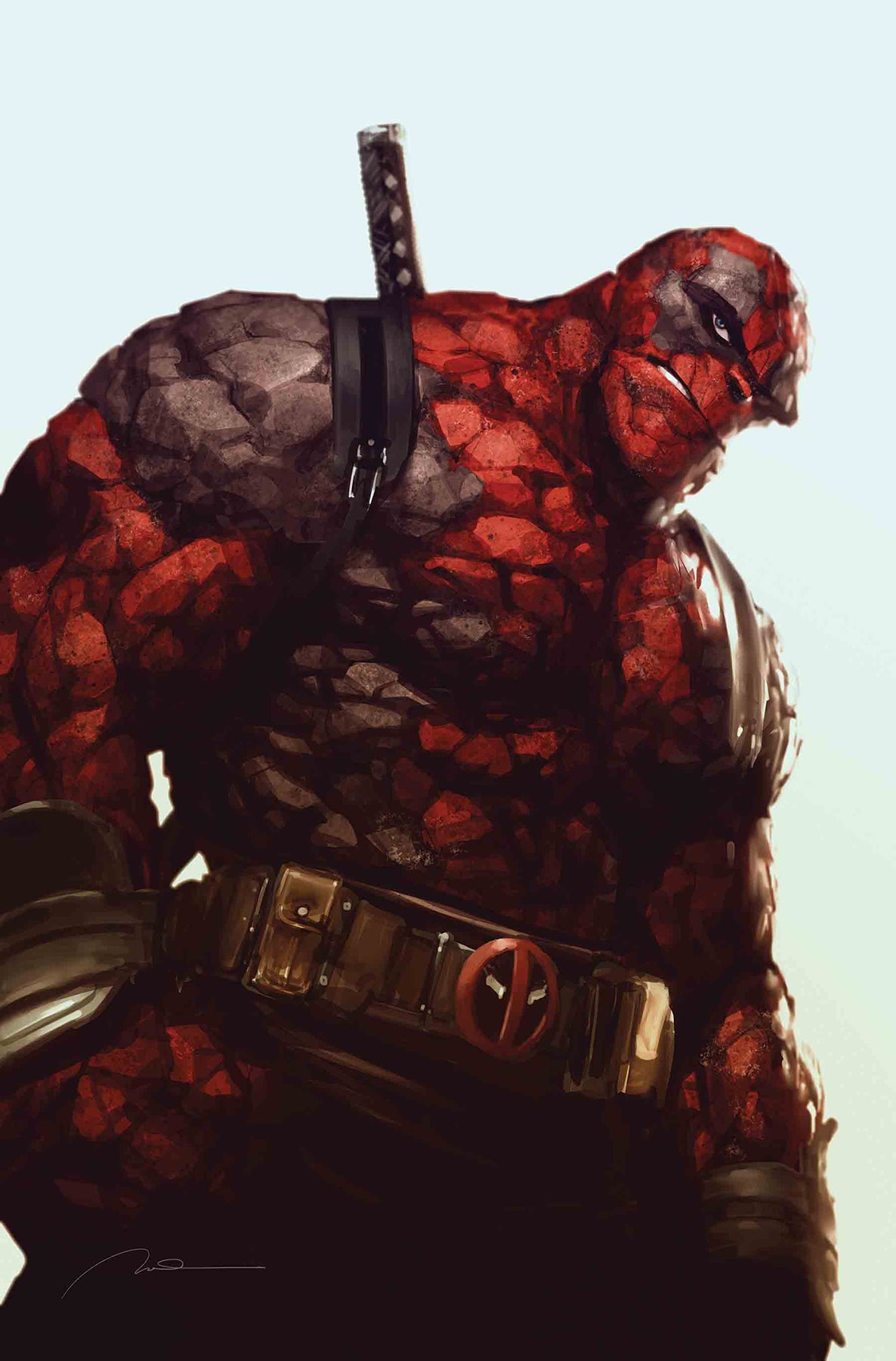 MARVEL TWO-IN-ONE #6 PAREL DEADPOOL VAR LEG COVER