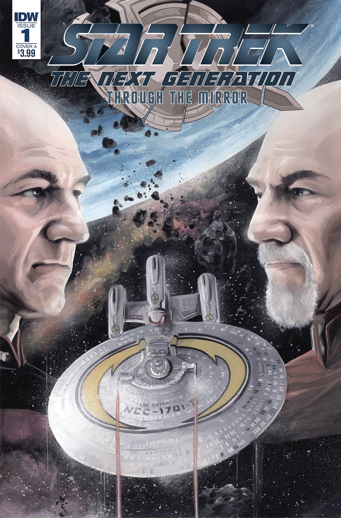 STAR TREK TNG THROUGH THE MIRROR #1 CVR A WOODWARD COVER