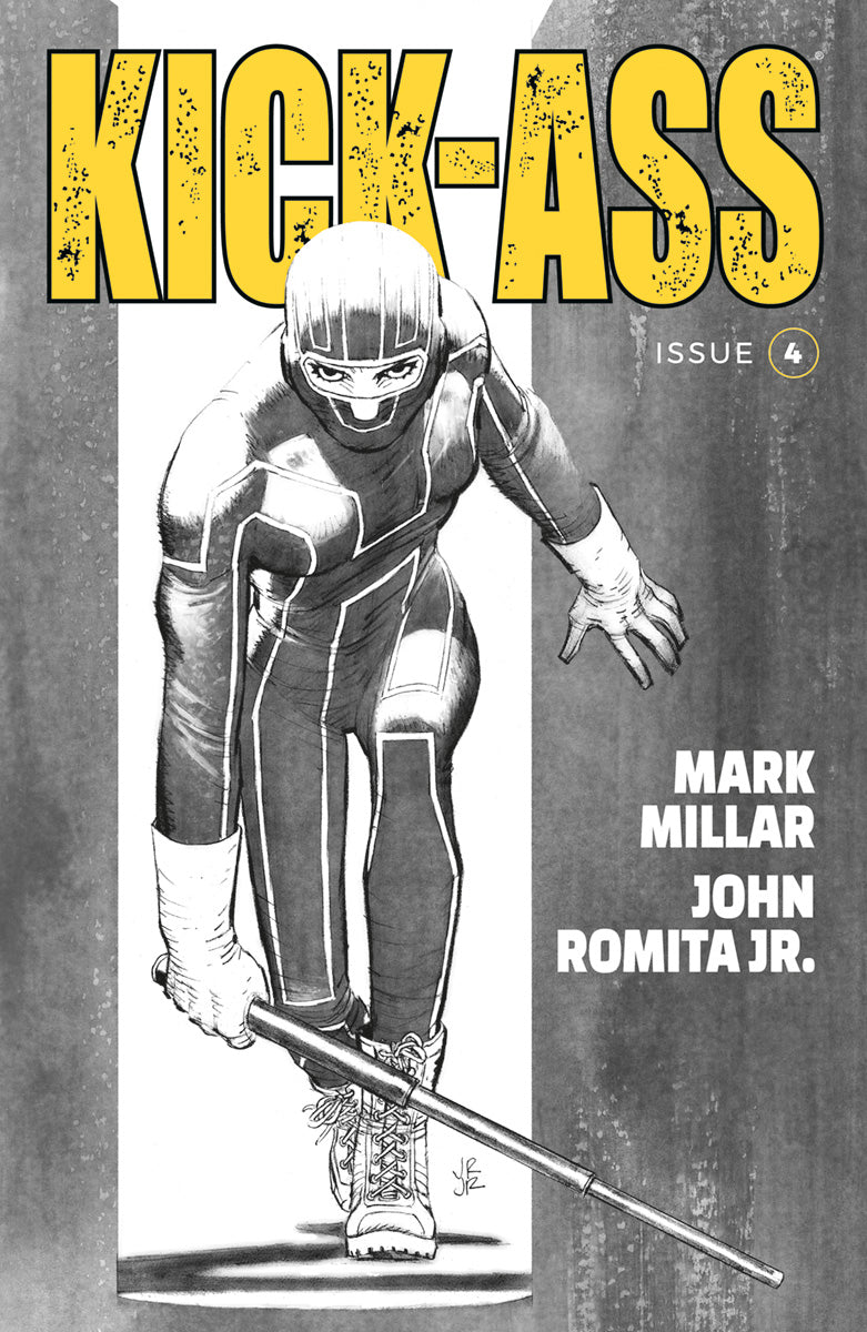KICK-ASS #4 CVR B B&W ROMITA JR (MR) COVER
