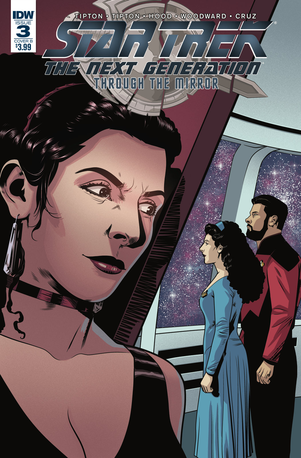 STAR TREK TNG THROUGH THE MIRROR #3 CVR B HOOD COVER