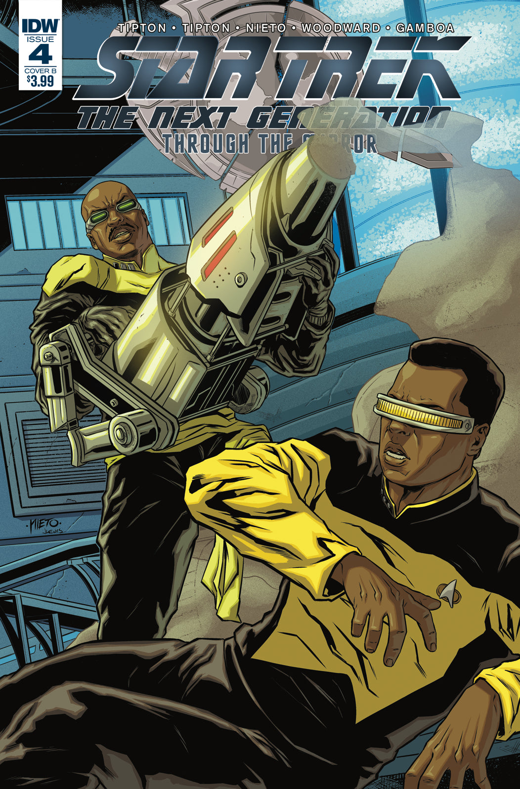 STAR TREK TNG THROUGH THE MIRROR #4 CVR B NIETO COVER