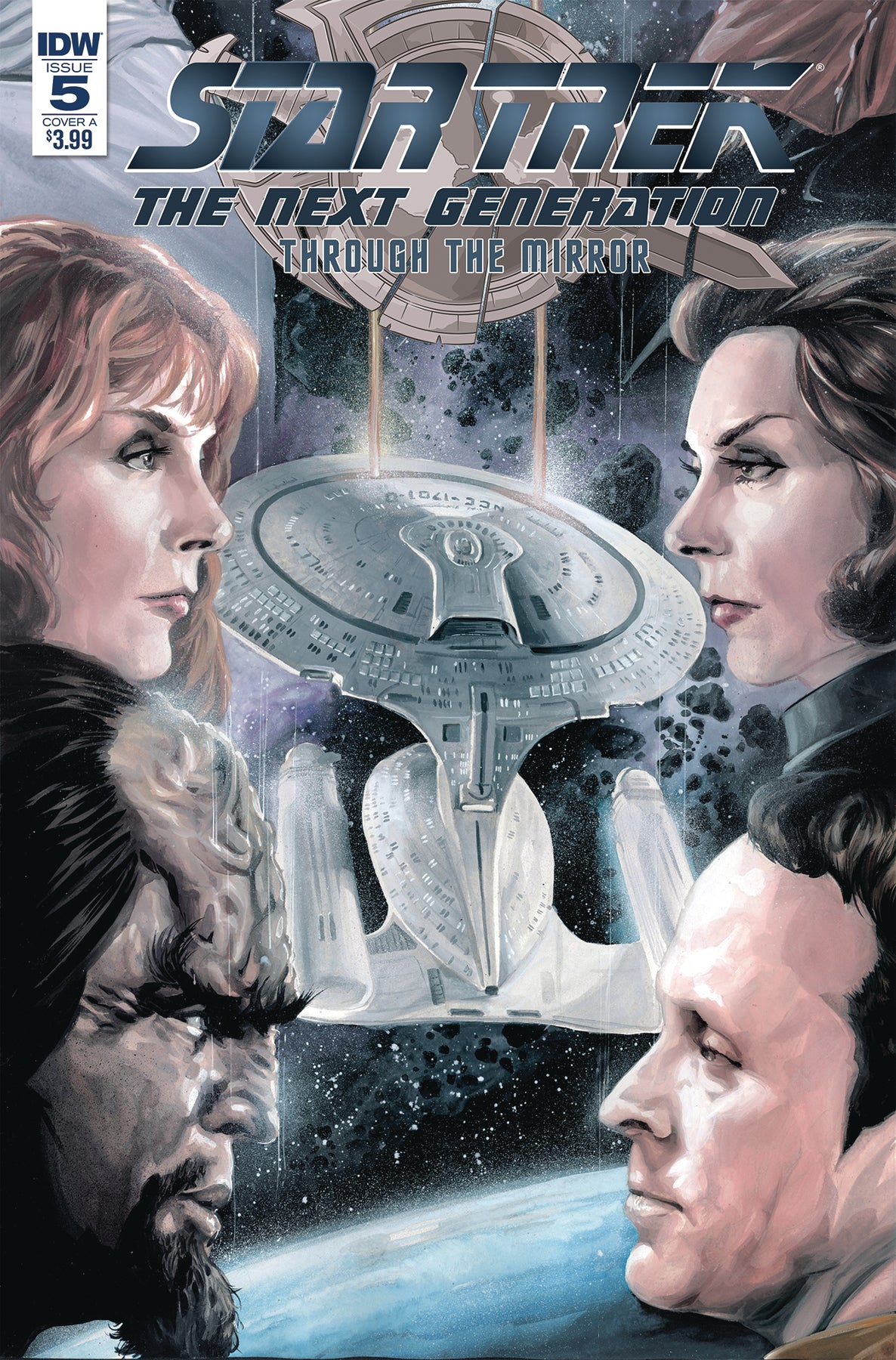 STAR TREK TNG THROUGH THE MIRROR #5 CVR A WOODWARD COVER