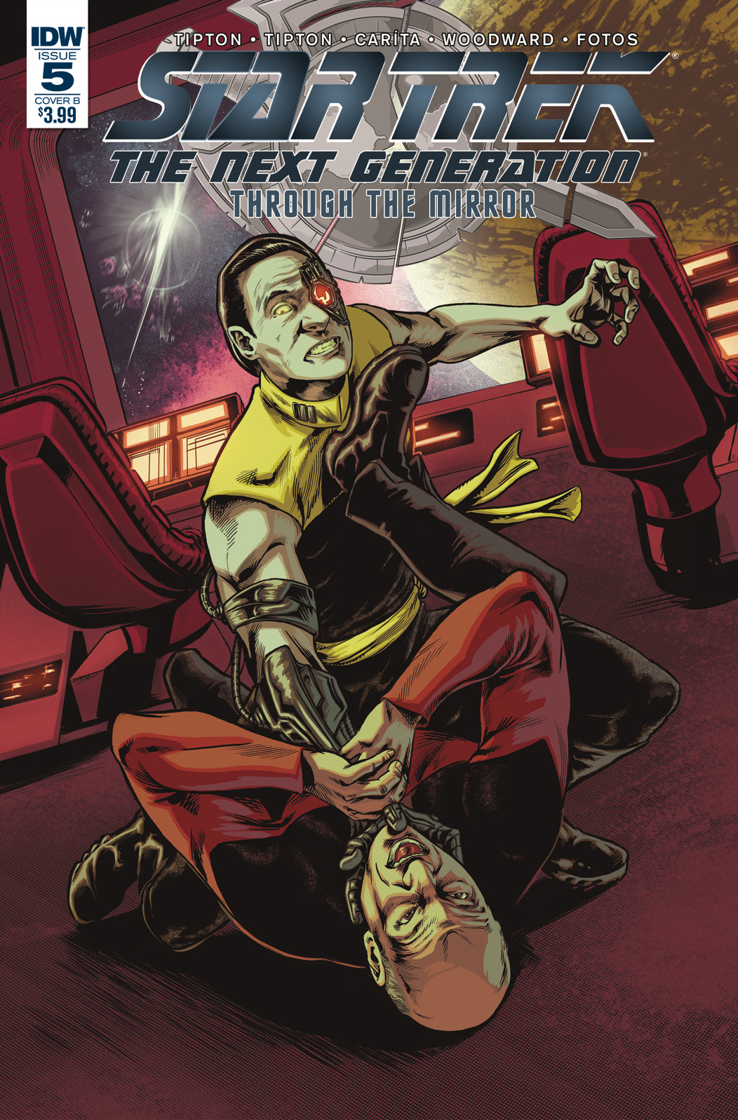 STAR TREK TNG THROUGH THE MIRROR #5 CVR B CARITA COVER