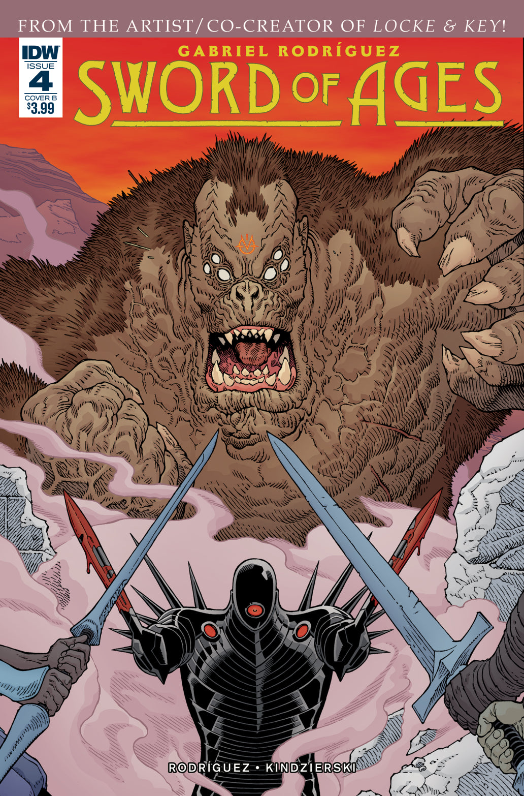 SWORD OF AGES #4 CVR B RODRIGUEZ COVER