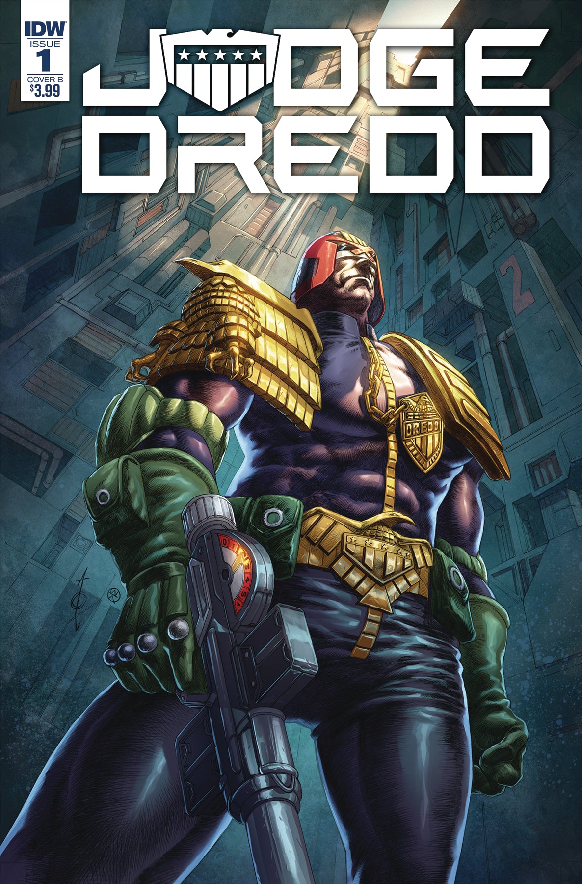 JUDGE DREDD UNDER SIEGE #1 CVR B QUAH COVER