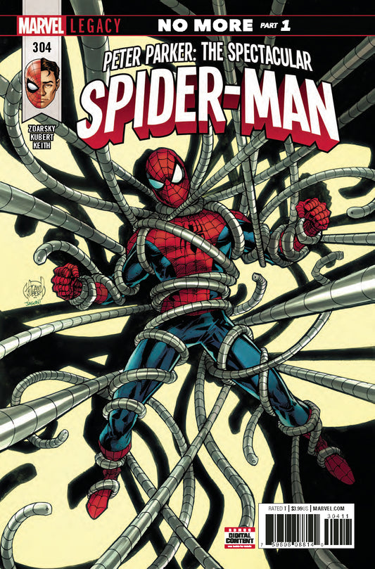 PETER PARKER SPECTACULAR SPIDER-MAN #304 LEG COVER