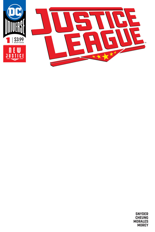 JUSTICE LEAGUE #1 2018 BLANK VAR ED COVER