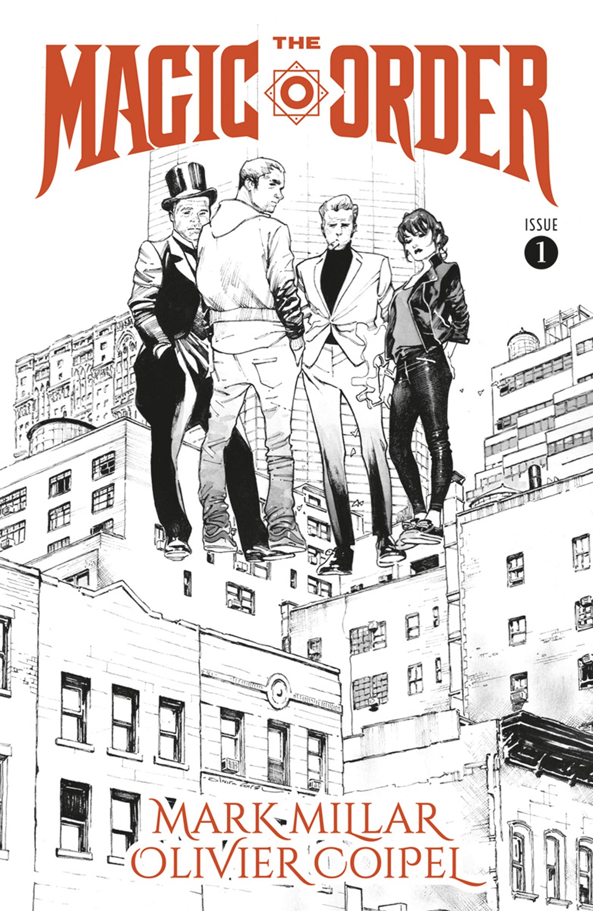 MAGIC ORDER #1 (OF 6) CVR B B&W COIPEL (MR) COVER