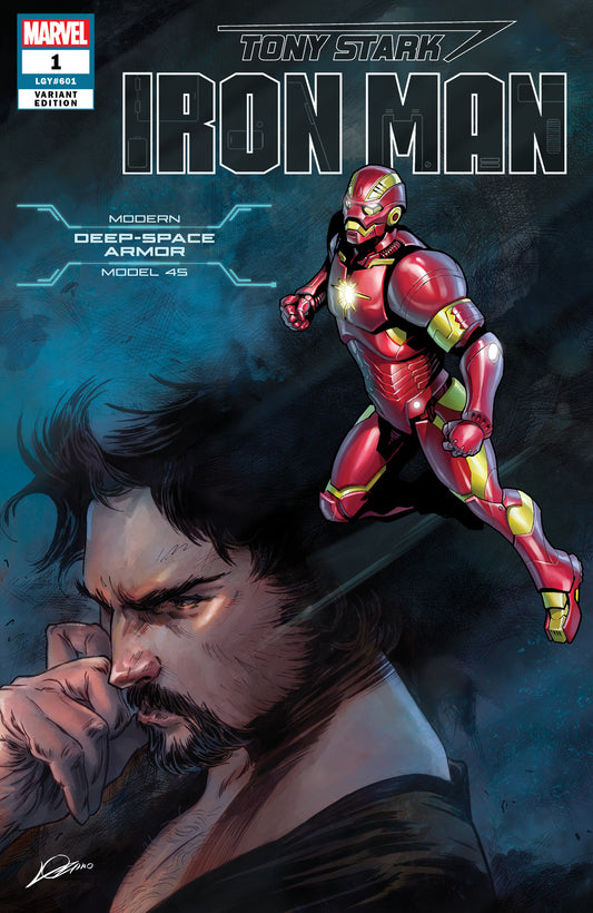 TONY STARK IRON MAN #1 GUARDIANS SPACE ARMOR VAR COVER