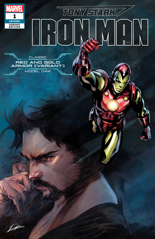 TONY STARK IRON MAN #1 NOSE ARMOR VAR COVER