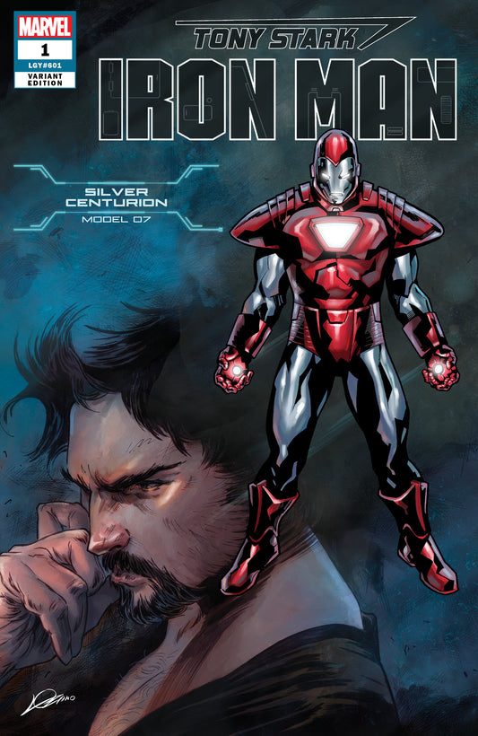 TONY STARK IRON MAN #1 SILVERCENTURION ARMOR VAR COVER