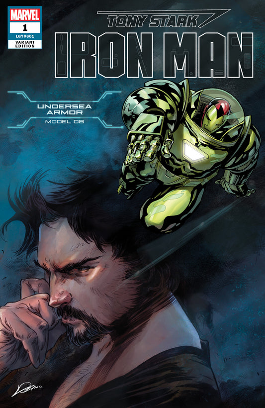 TONY STARK IRON MAN #1 UNDERSEA ARMOR VAR COVER