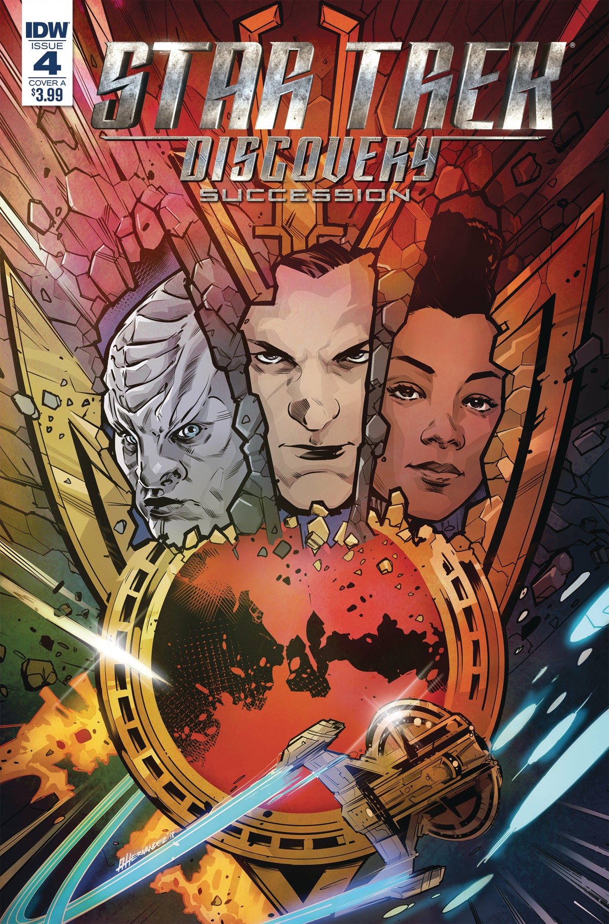 STAR TREK DISCOVERY SUCCESSION #4 CVR A HERNANDEZ COVER