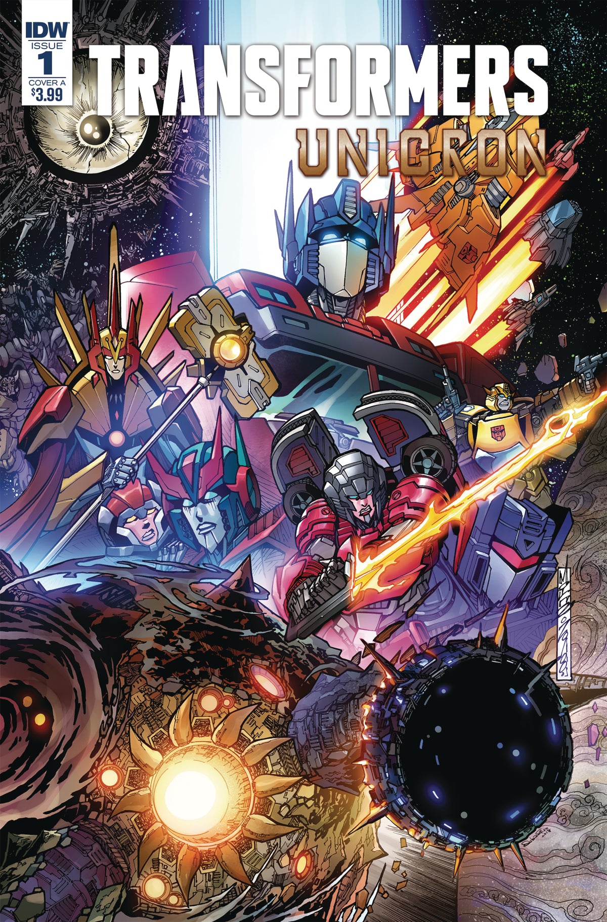 TRANSFORMERS UNICRON #1 (OF 6) CVR A MILNE COVER
