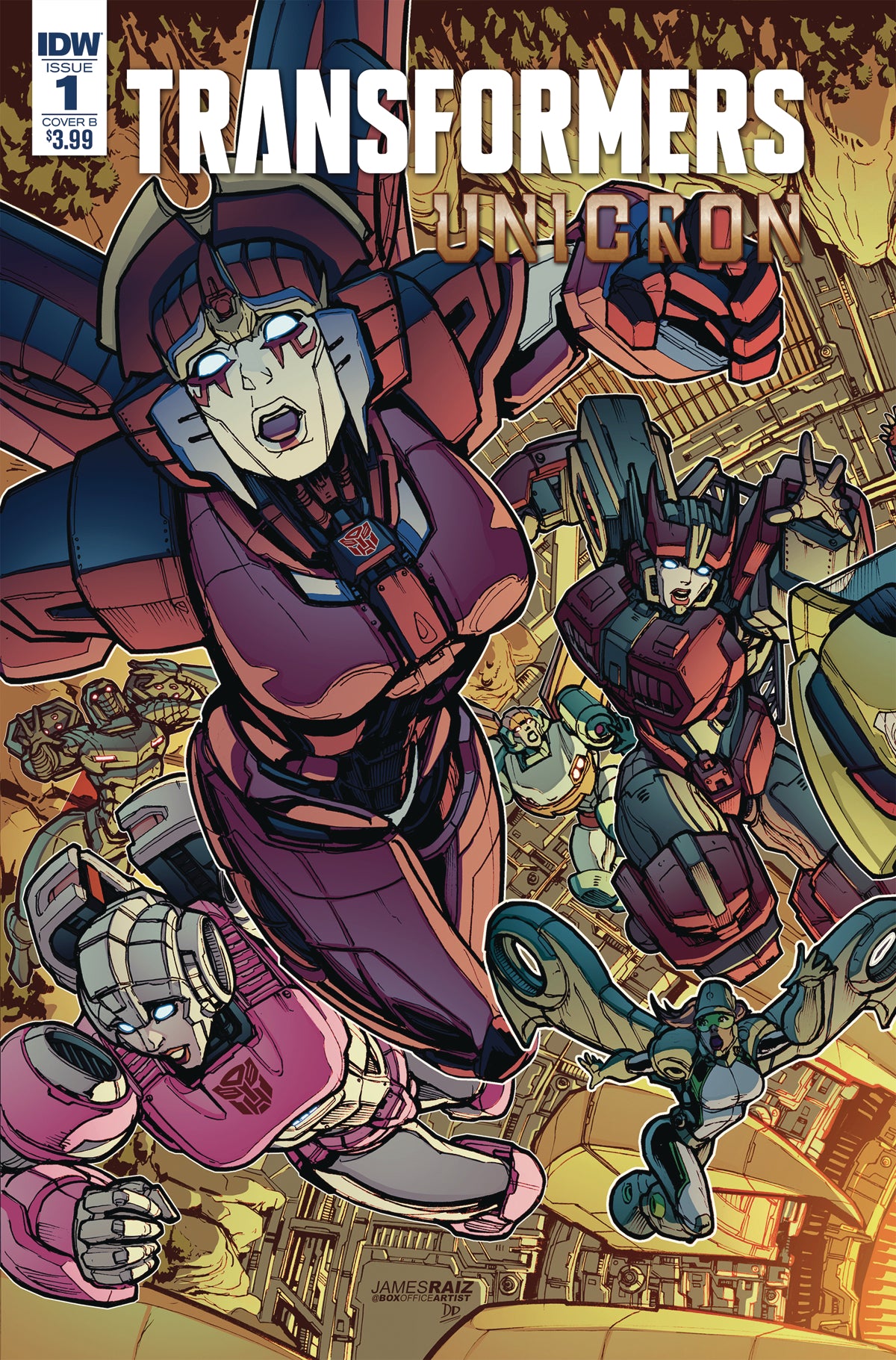 TRANSFORMERS UNICRON #1 (OF 6) CVR B RAIZ COVER