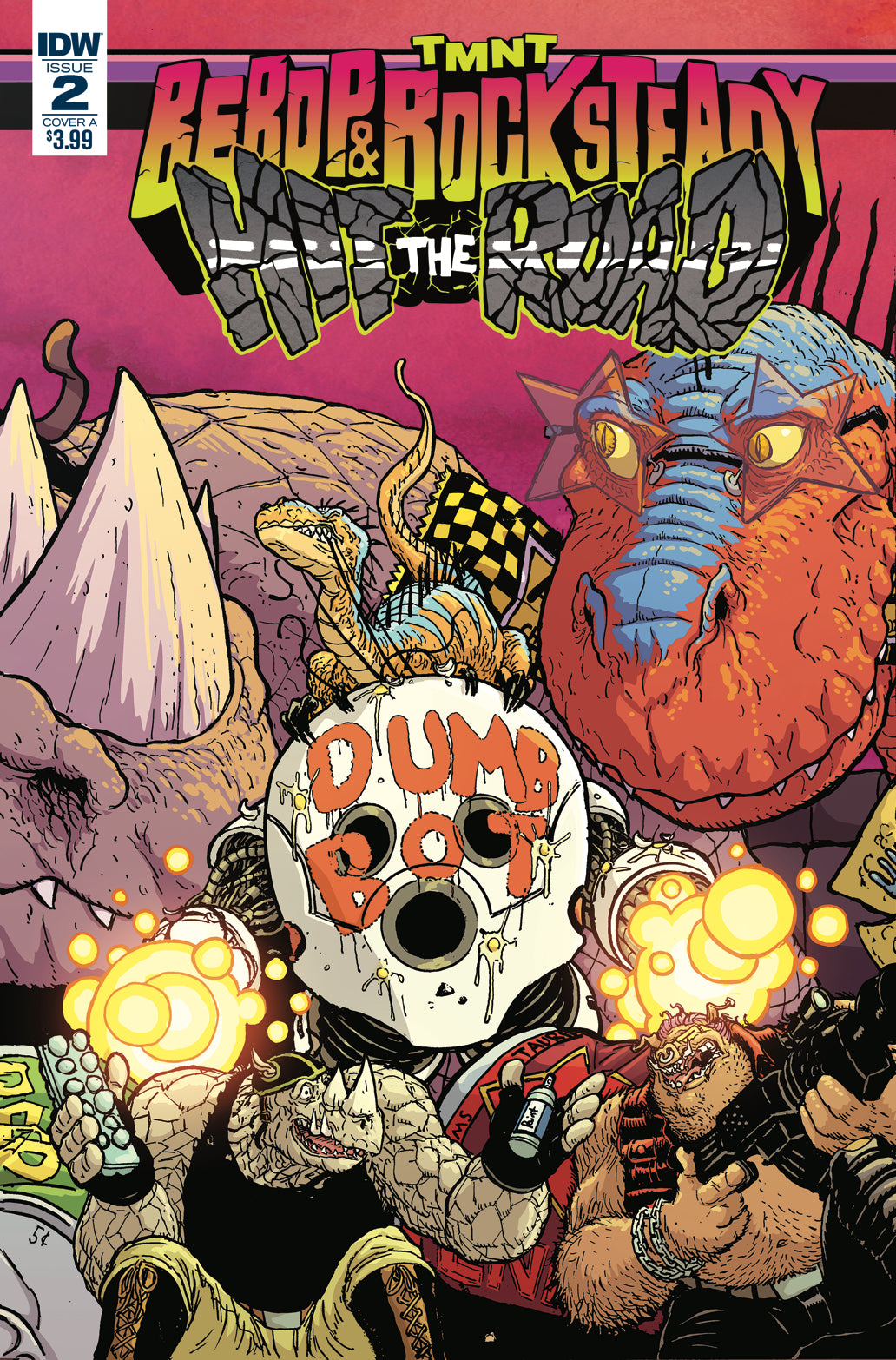 TMNT BEBOP ROCKSTEADY HIT THE ROAD #2 (OF 5) CVR A PITARRA COVER