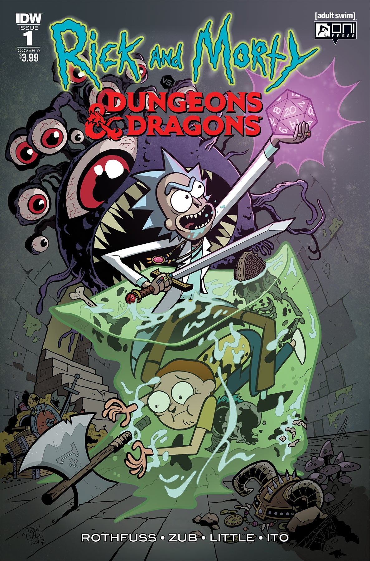 RICK & MORTY VS DUNGEONS & DRAGONS #1 (OF 4) CVR A LITTLE (C COVER