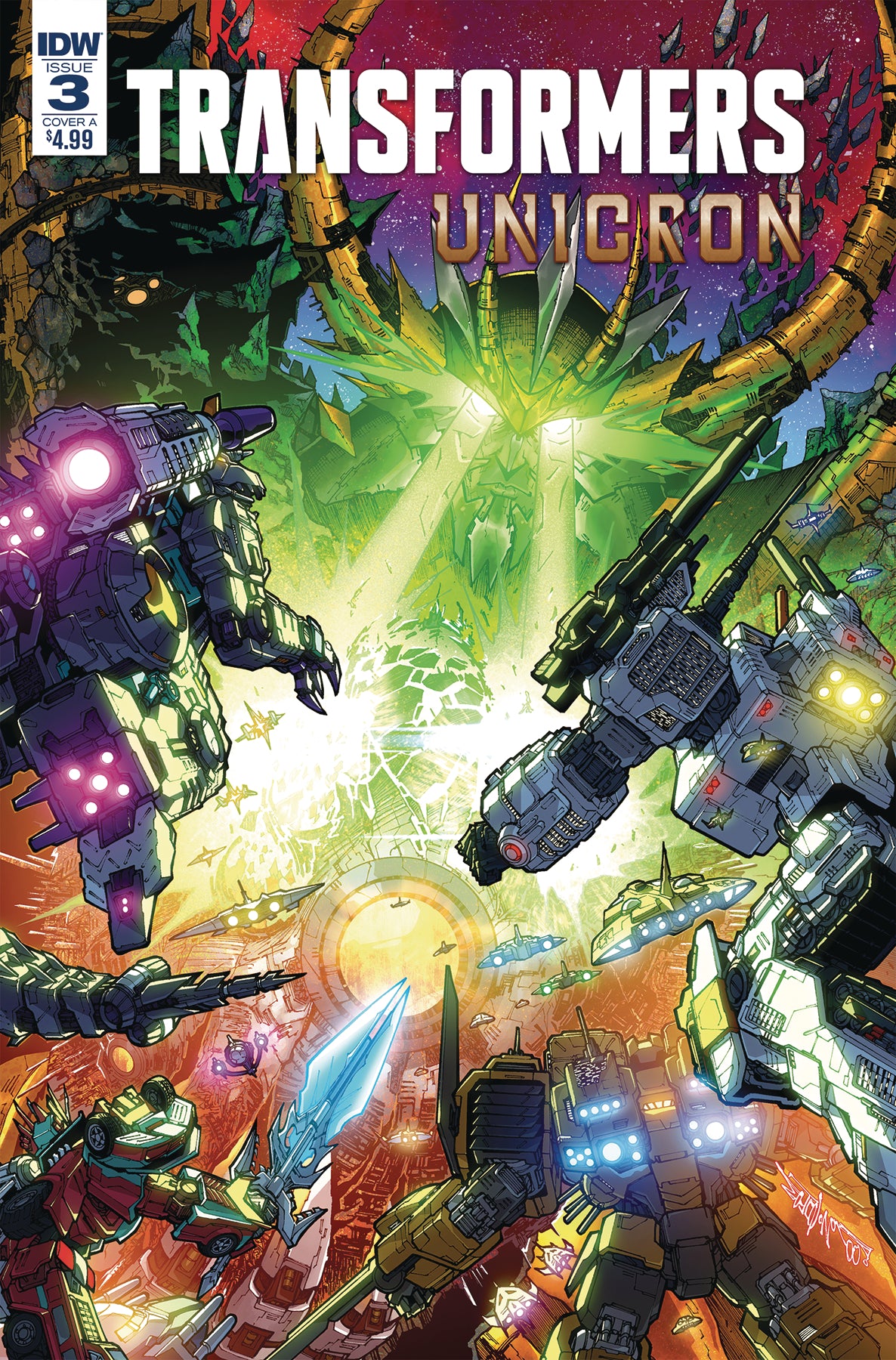 TRANSFORMERS UNICRON #3 (OF 6) CVR A MILNE COVER