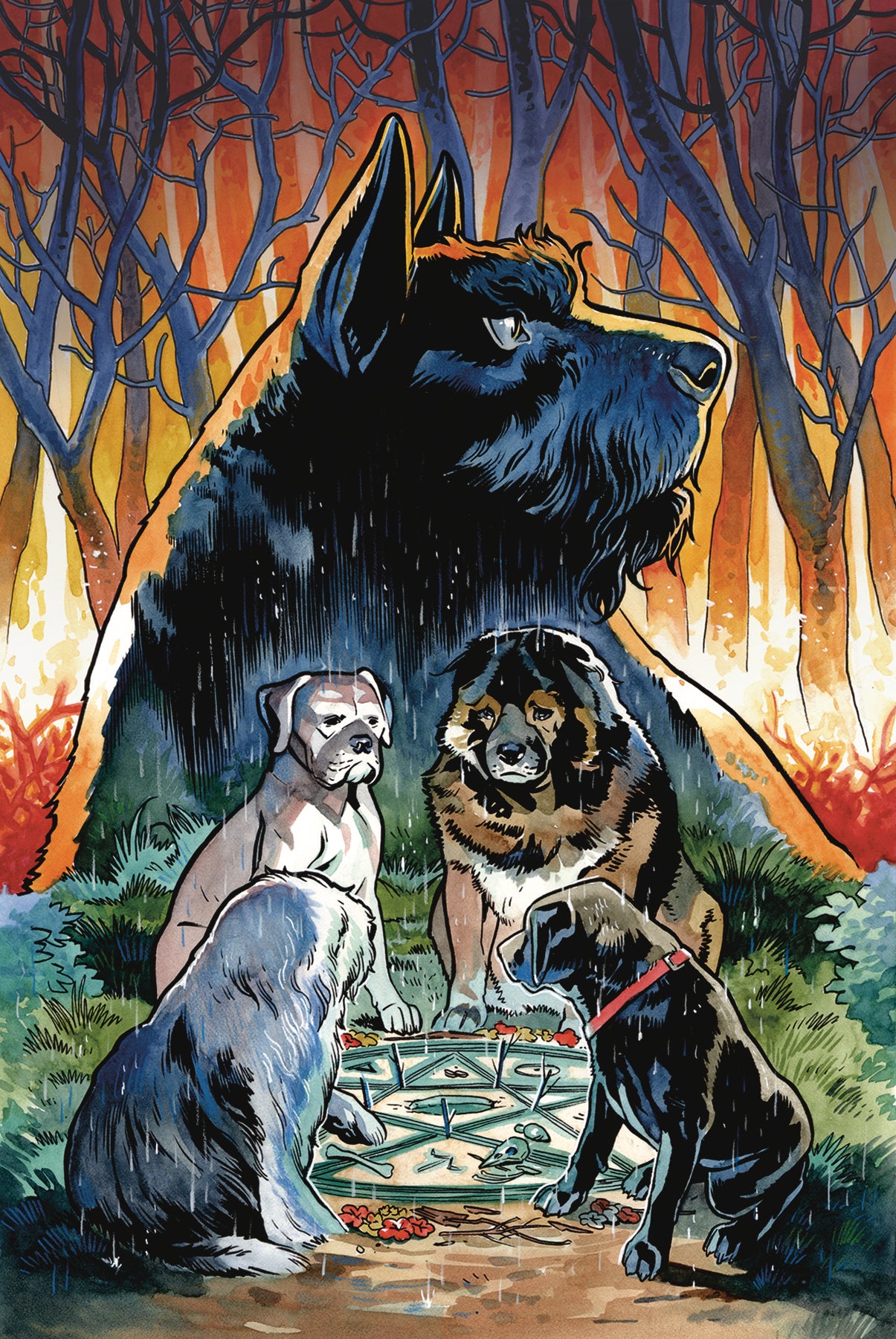 BEASTS OF BURDEN #1 (OF 4) WISE DOGS & ELDRITCH MEN COVER
