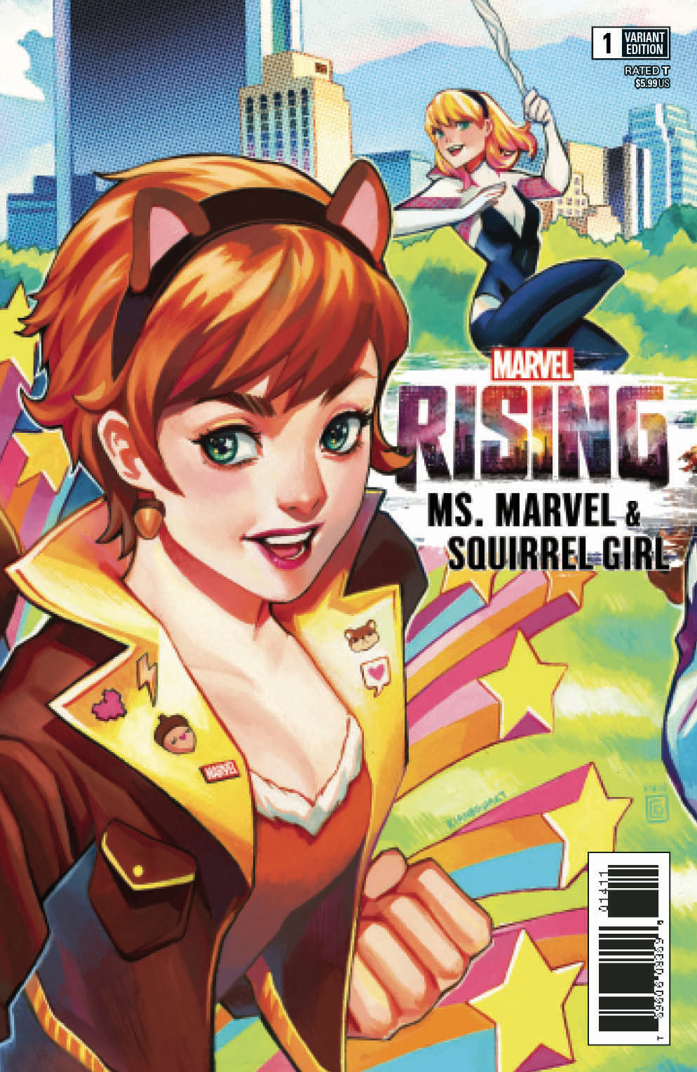 MARVEL RISING MS MARVEL SQUIRREL GIRL #1 CONNECTING VAR COVER