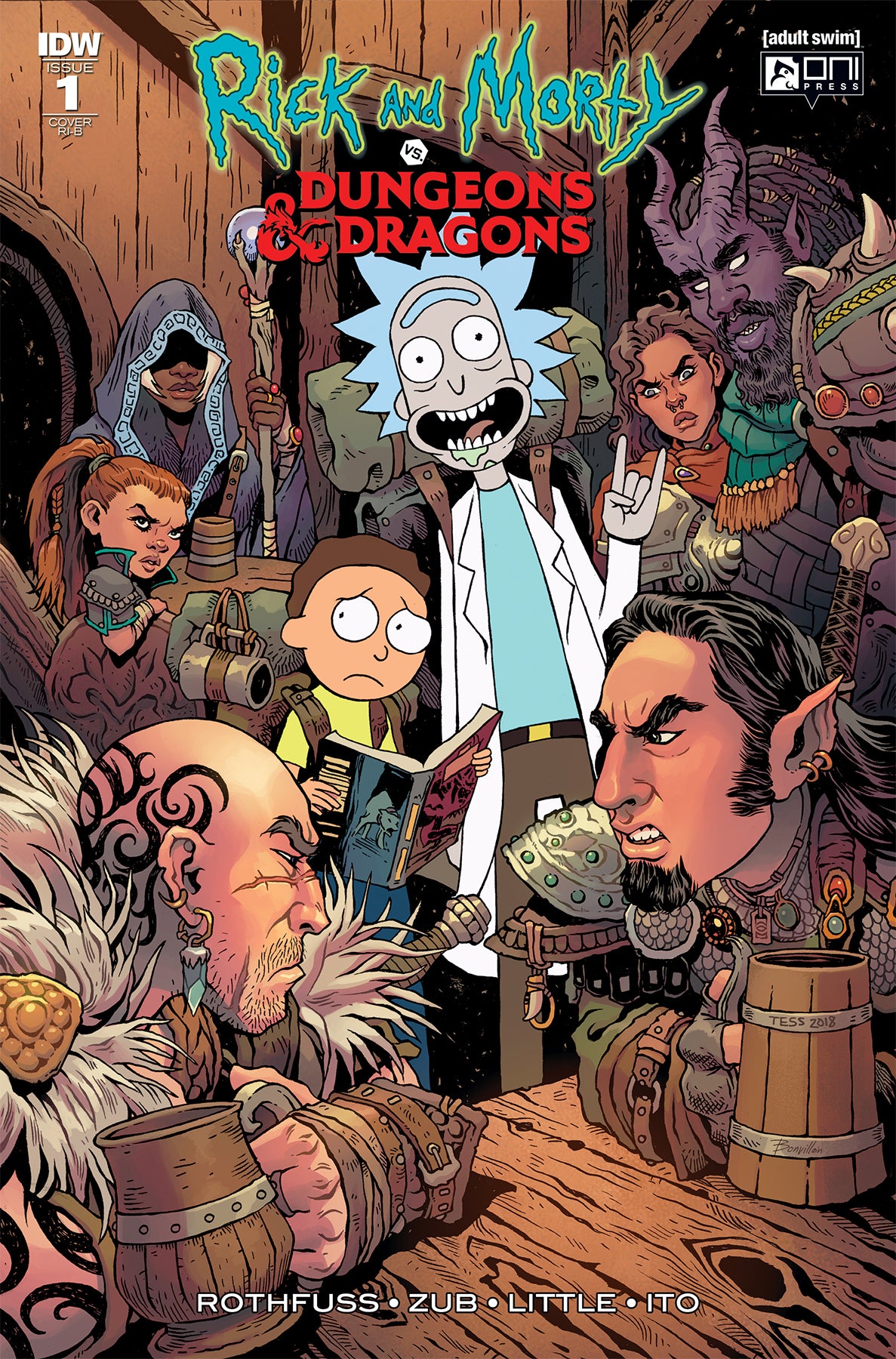 RICK & MORTY VS DUNGEONS & DRAGONS #1 (OF 4) 25 COPY INCV FO COVER