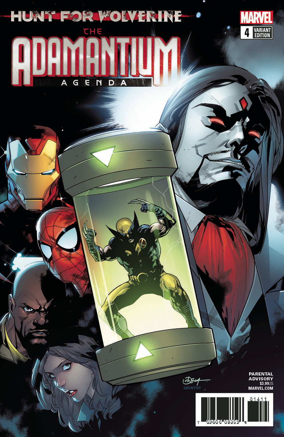 HUNT FOR WOLVERINE ADAMANTIUM AGENDA #4 (OF 4) SILVA VAR COVER