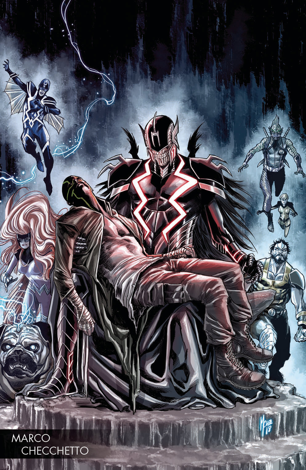 DEATH OF INHUMANS #2 (OF 5) CHECCHETTO YOUNG GUNS VAR COVER