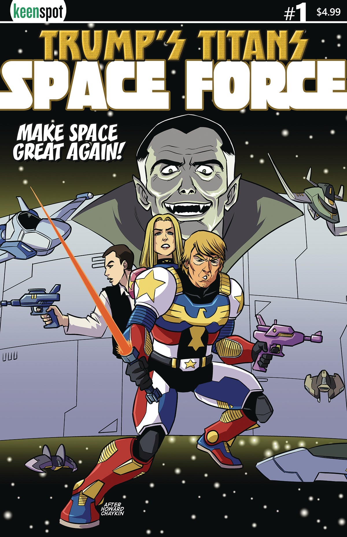 TRUMPS TITANS SPACE FORCE #1 (OF 1) COVER