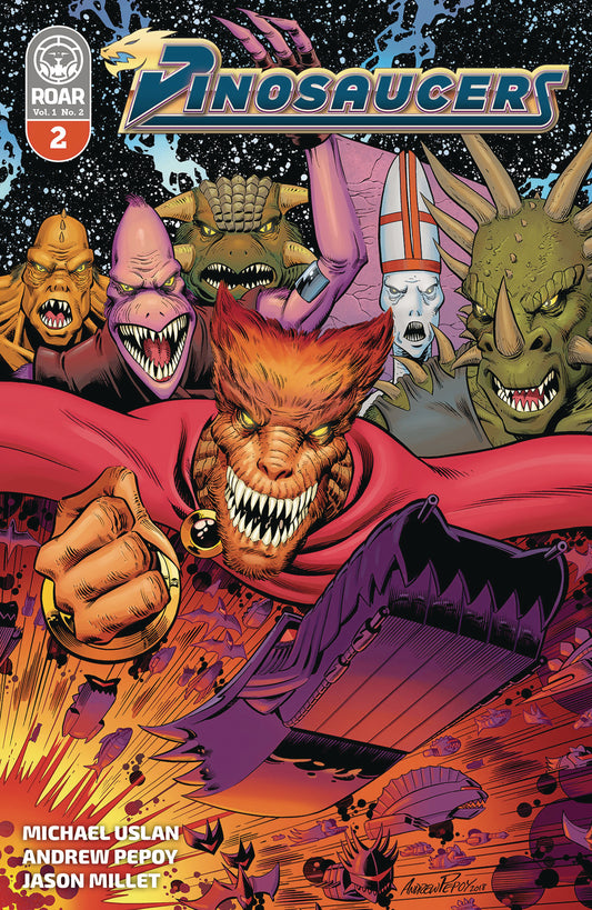 DINOSAUCERS #2 COVER