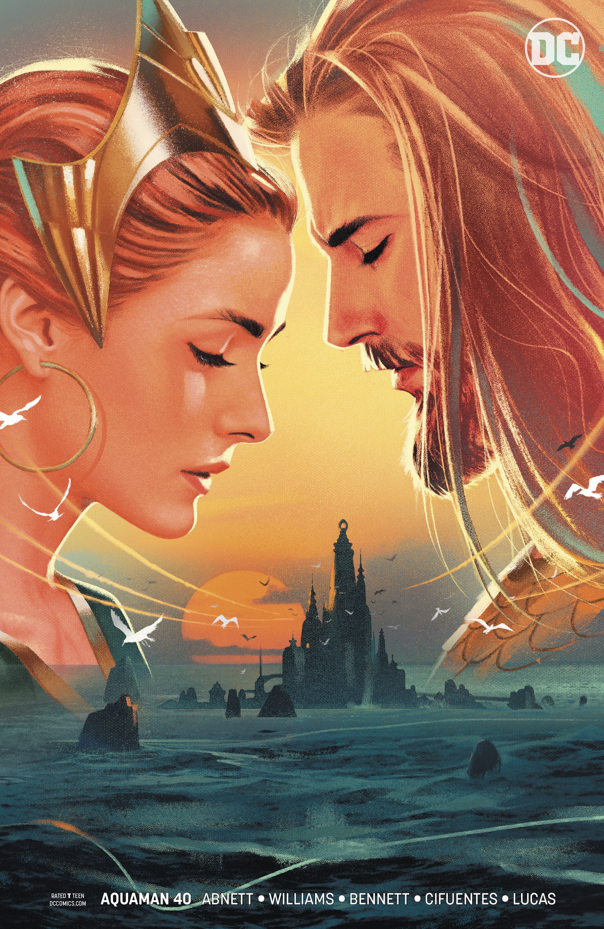 AQUAMAN #40 VAR ED SINK ATLANTIS COVER