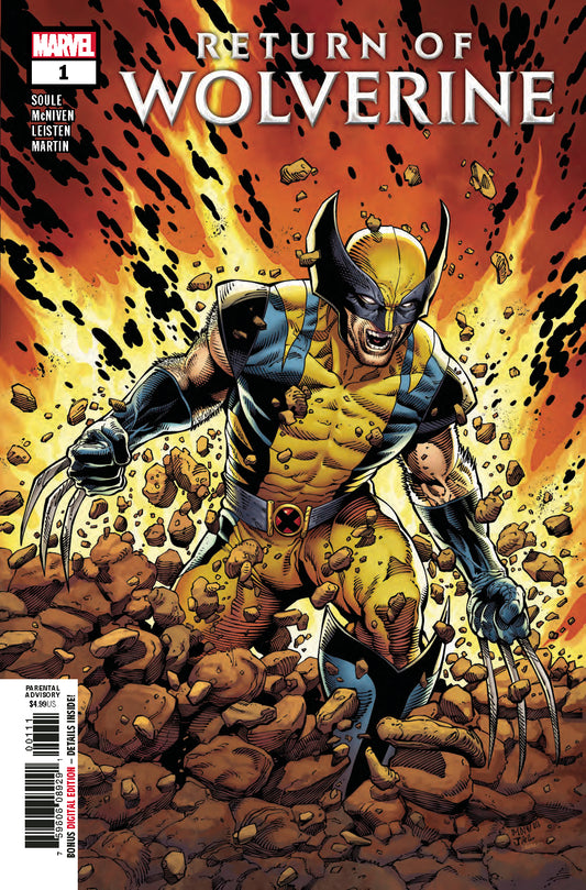 RETURN OF WOLVERINE #1 (OF 5) COVER
