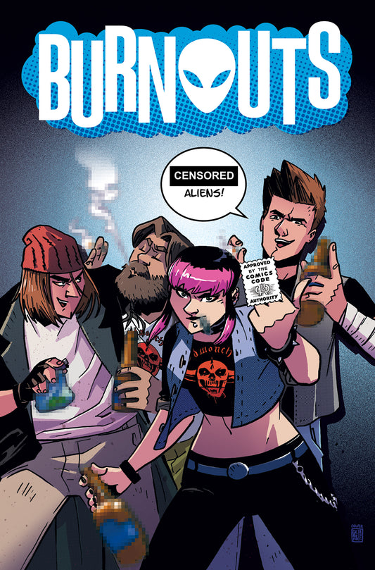 BURNOUTS #1 CVR B CBLDF CHARITY VAR CENSORED (MR) COVER