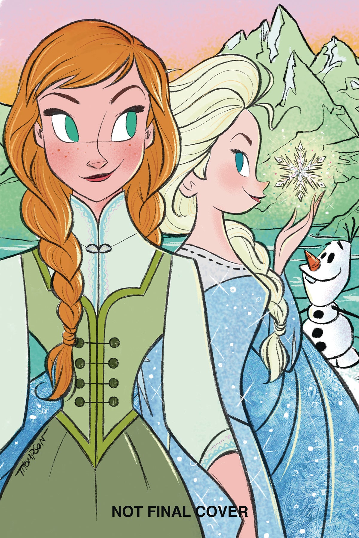 DISNEY FROZEN BREAKING BOUNDARIES #3 CVR B THOMPSON COVER