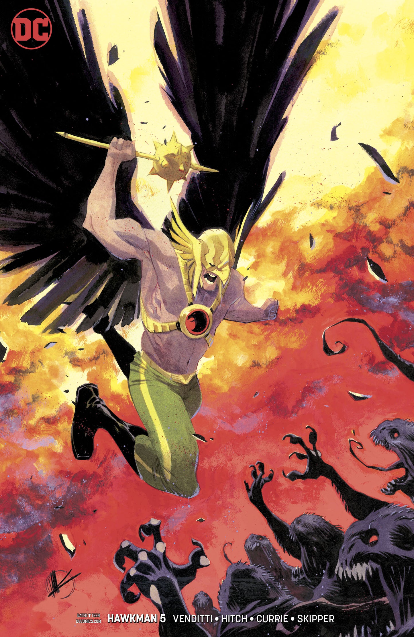 HAWKMAN #5 VAR ED COVER
