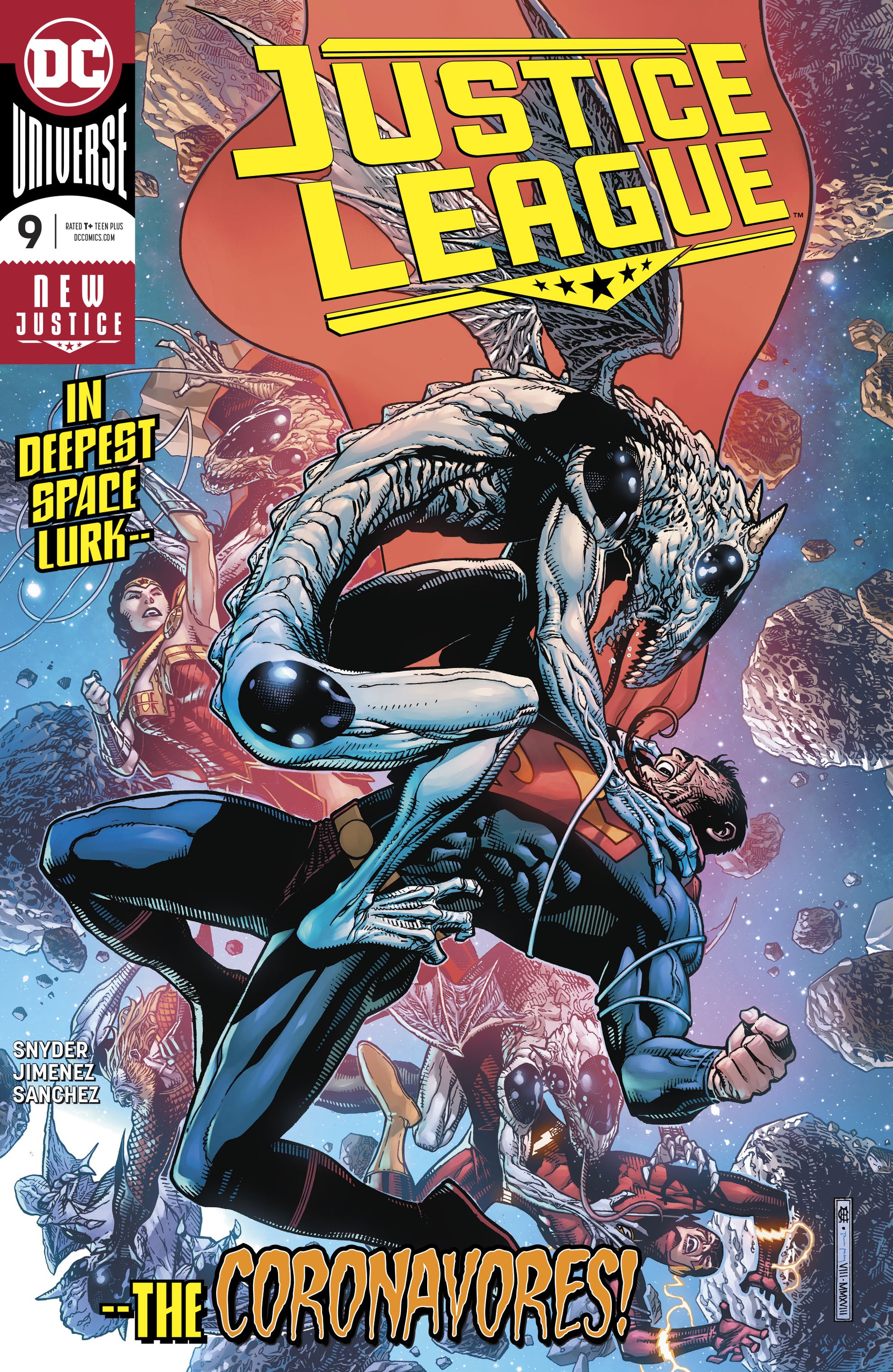 JUSTICE LEAGUE #9 (DROWNED EARTH) COVER