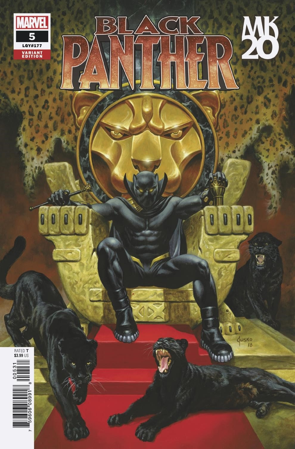 BLACK PANTHER #5 JUSKO MKXX VAR COVER