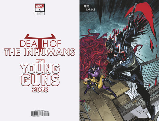 DEATH OF INHUMANS #4 (OF 5) LARRAZ YOUNG GUNS CONNECTING VAR COVER