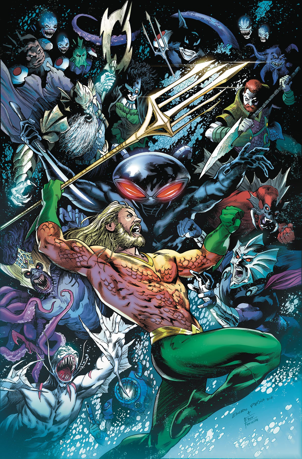AQUAMAN #42 (DROWNED EARTH) COVER