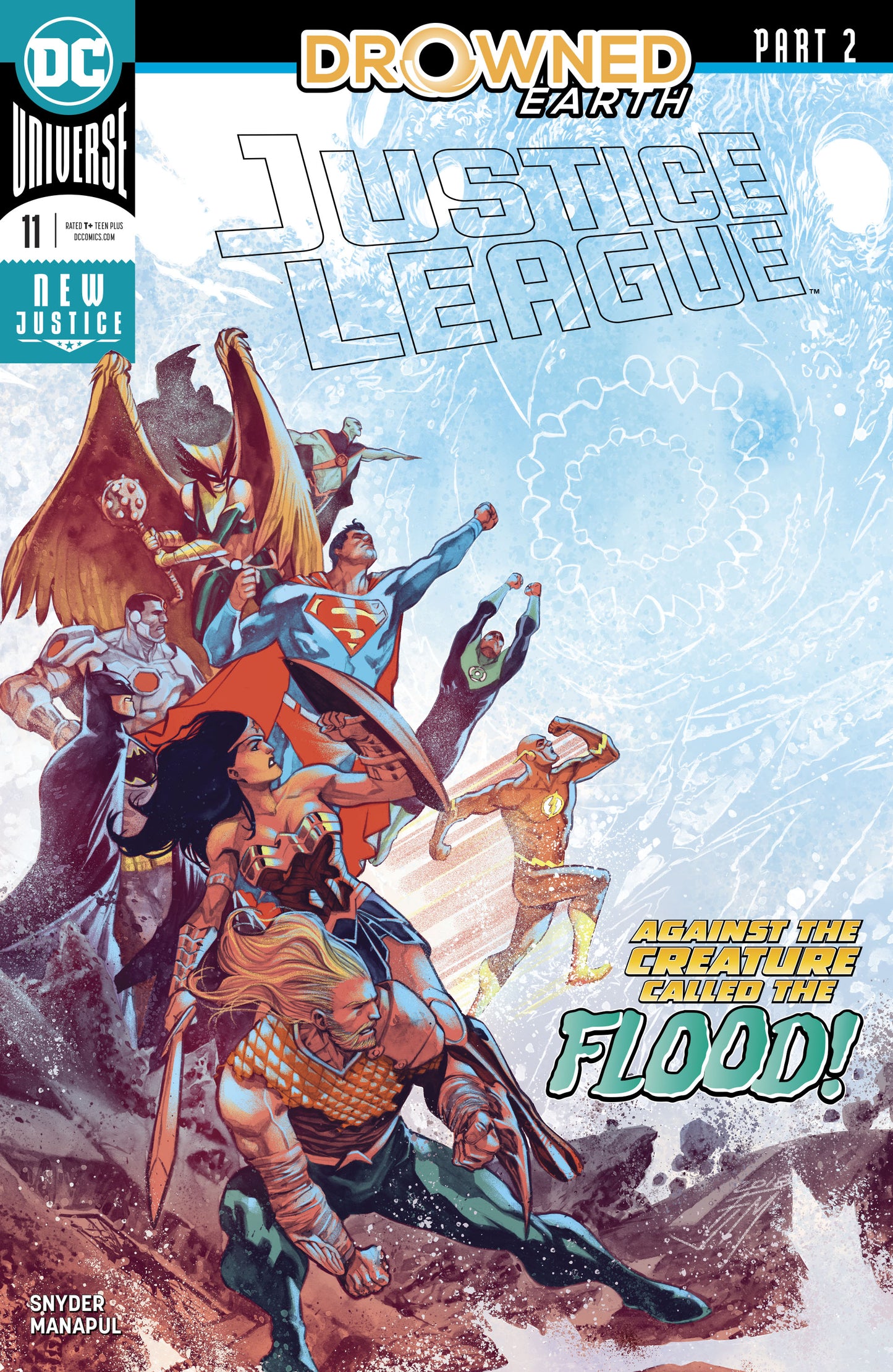 JUSTICE LEAGUE #11 (DROWNED EARTH) COVER
