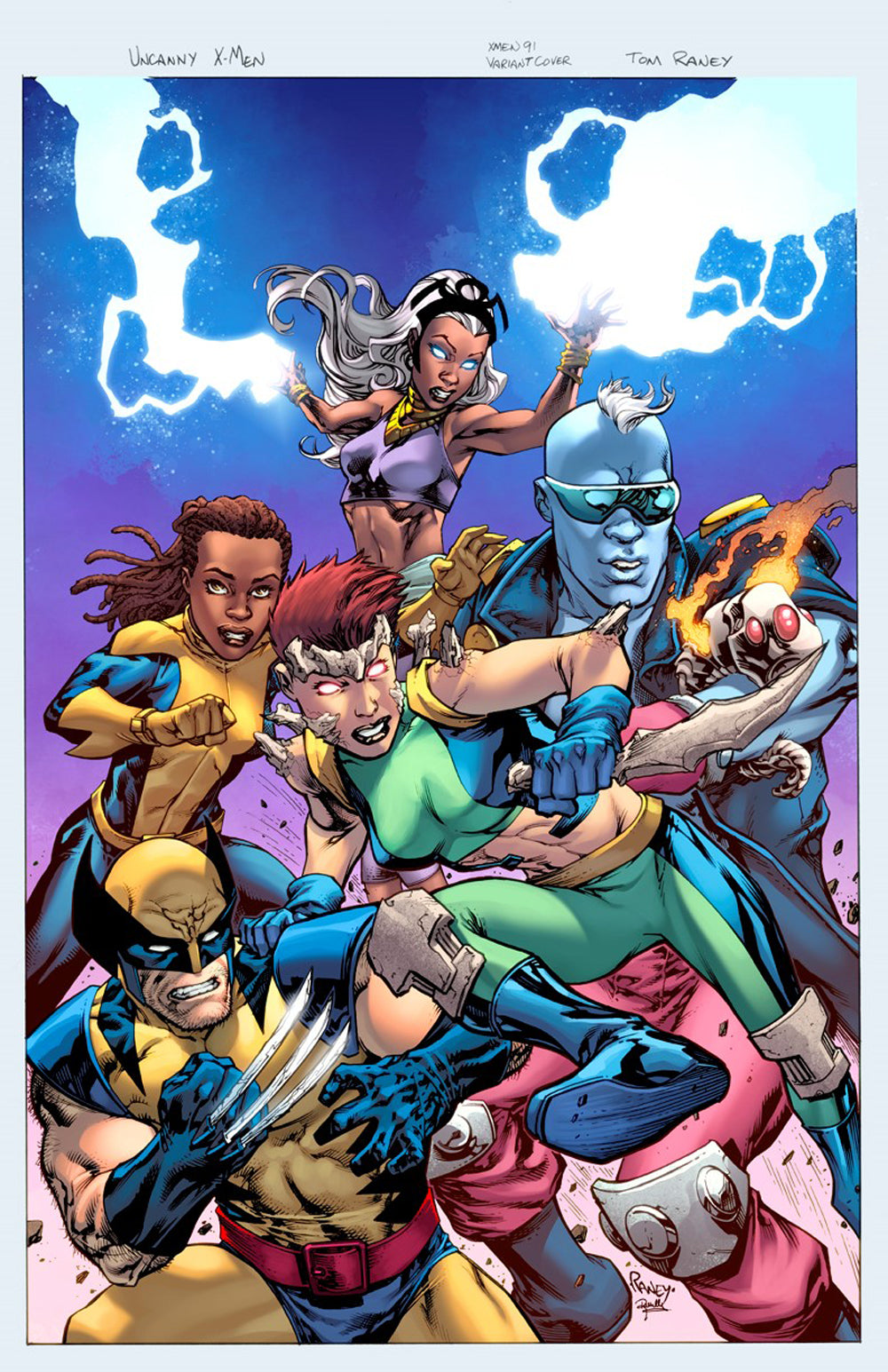 FANTASTIC FOUR #4 RANEY UNCANNY X-MEN VAR COVER