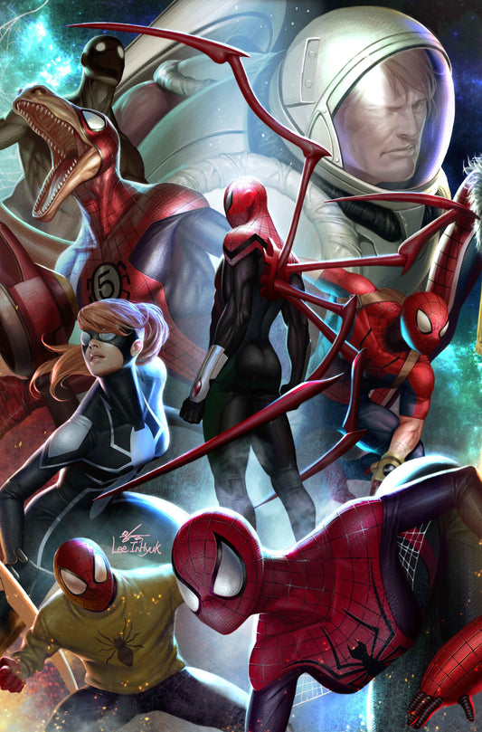 SPIDER-GEDDON #4 (OF 5) IN HYUK LEE CONNECTING VAR COVER