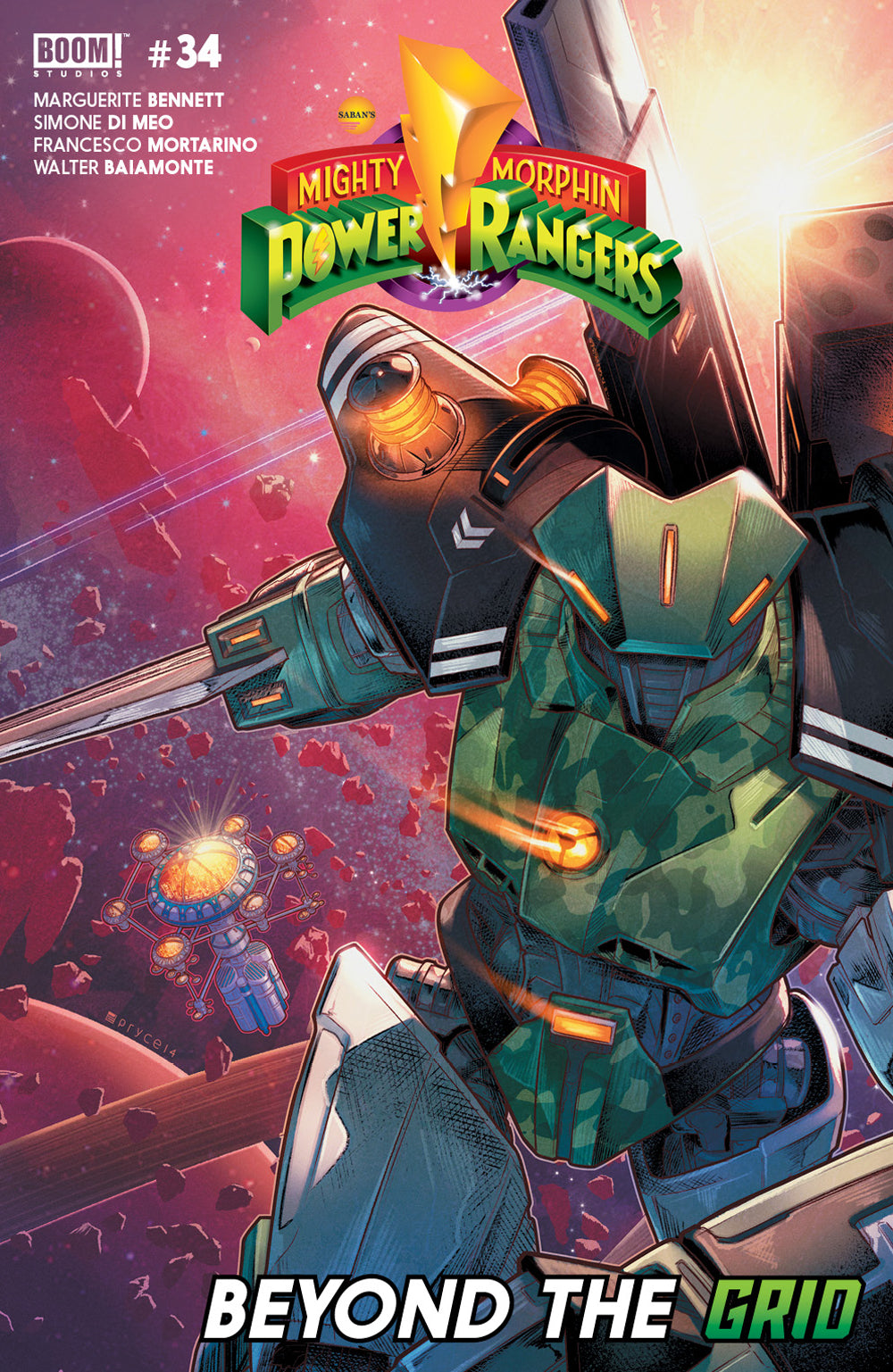 MIGHTY MORPHIN POWER RANGERS #34 MAIN COVER